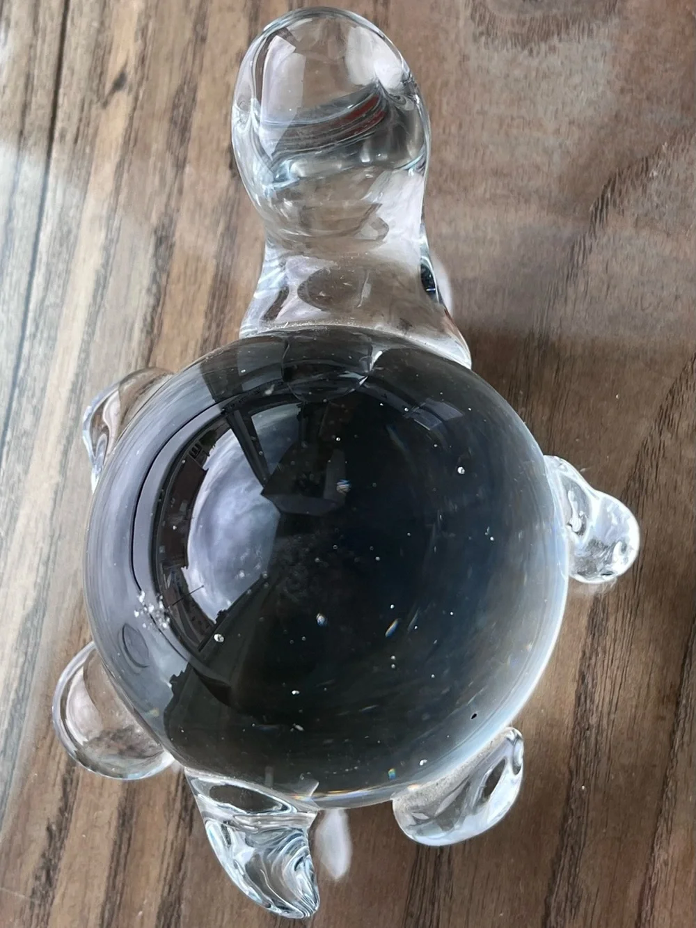 Clear Glass Turtle Decorative Paperweight - Home Accents